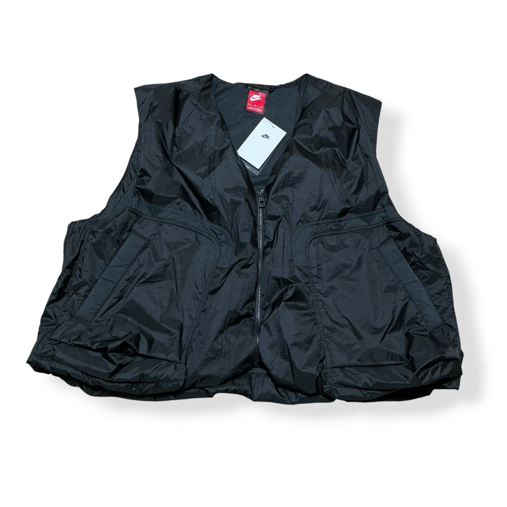 Nike Tech Woven Vest Black Loose Fit SIZE XL Men HM4262-010 Lightweight NWT $180